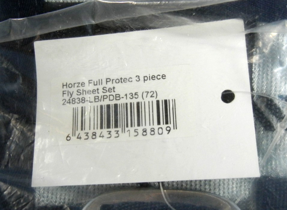 Horze Fly Sheet, 3 piece set, 72"