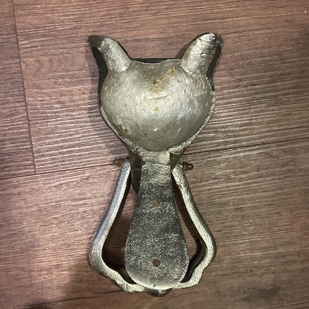 Vintage Aluminum Fox Shaped Front Door Knocker