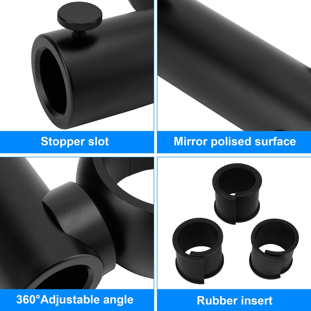 Boat Flag Pole Bracket Kits Rail Mount without Drilling 360 Degree Adjustable