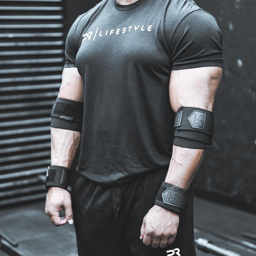 Elbow Wraps for Weightlifting - Heavy Duty Construction, 25% More Elasticity,...