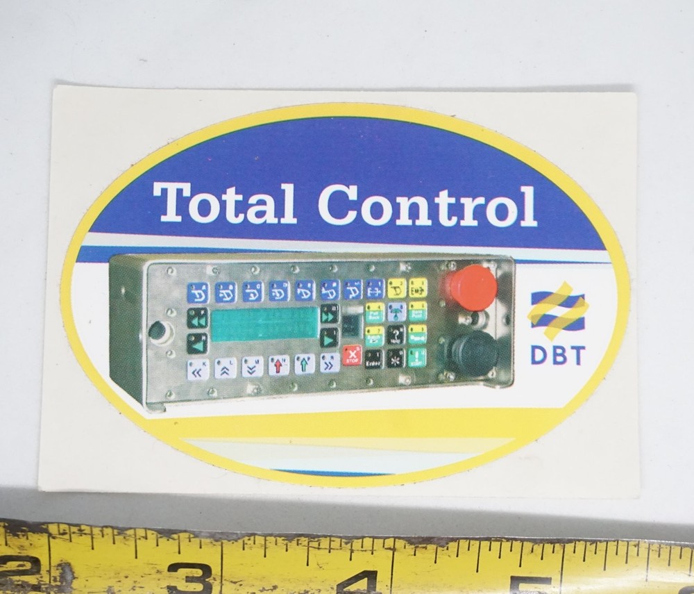 DBT Decal Sticker Mining Equipment Control Panel Total Control