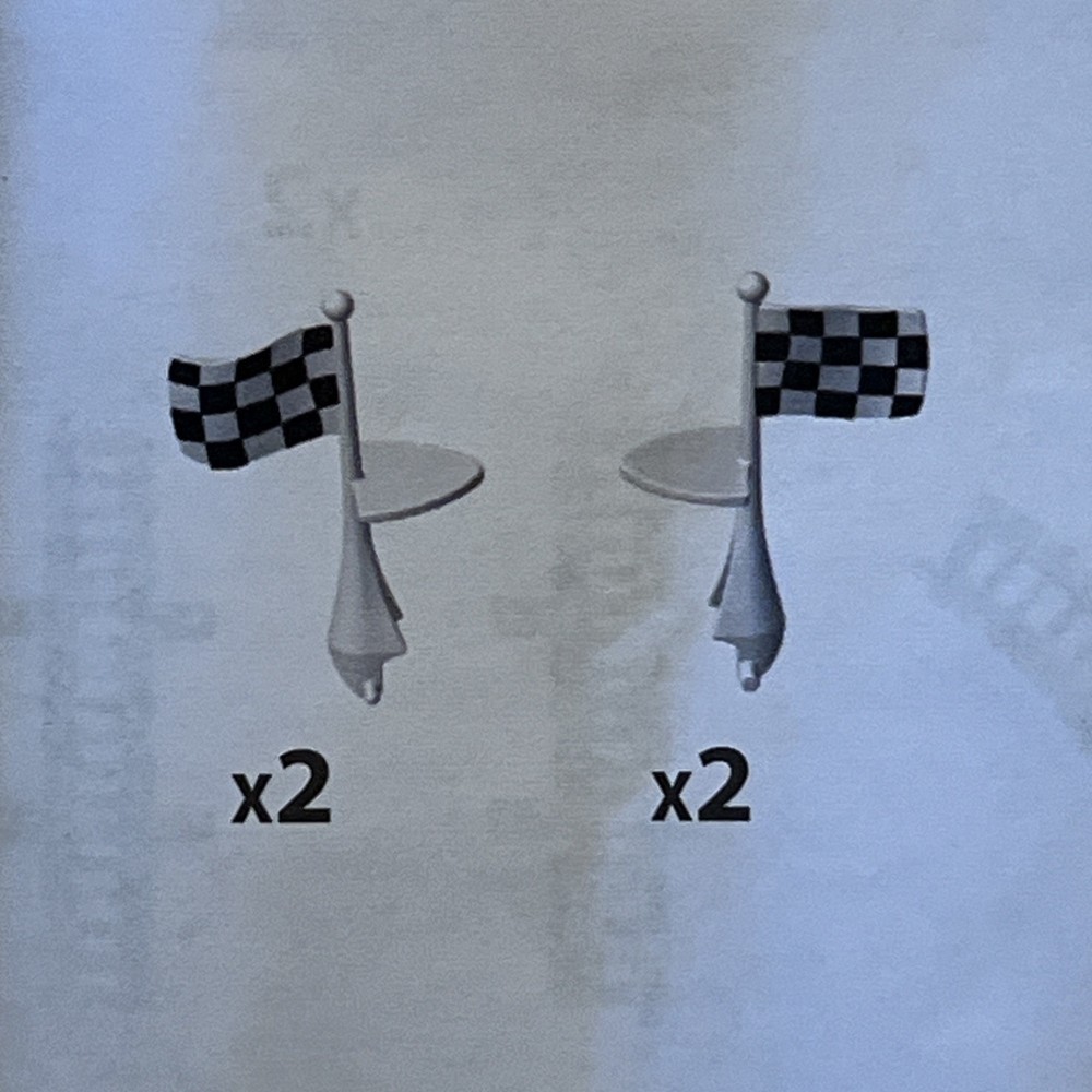 Thomas & Percy Cargo Race Replacement Checkered Flags & Red Bridge Pieces NEW