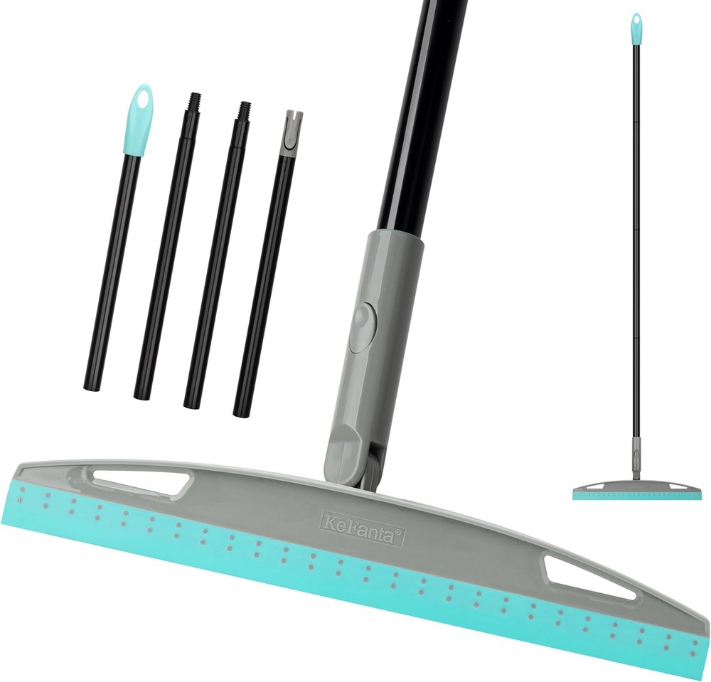 Multifunct Rubber Air Broom, Silicone Floor Squeee Broom " Long