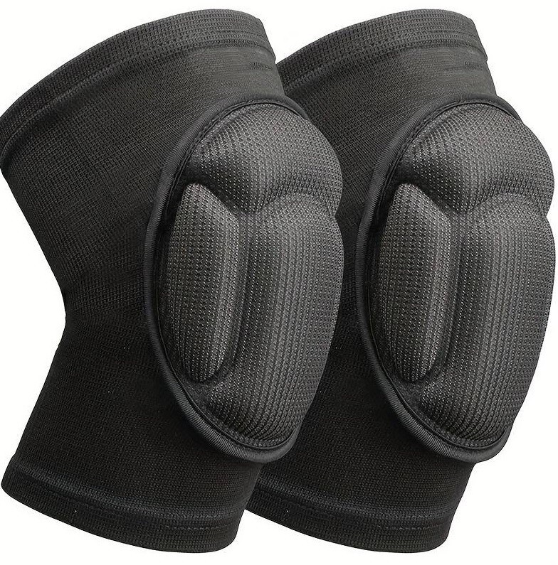 black pull on knee pads