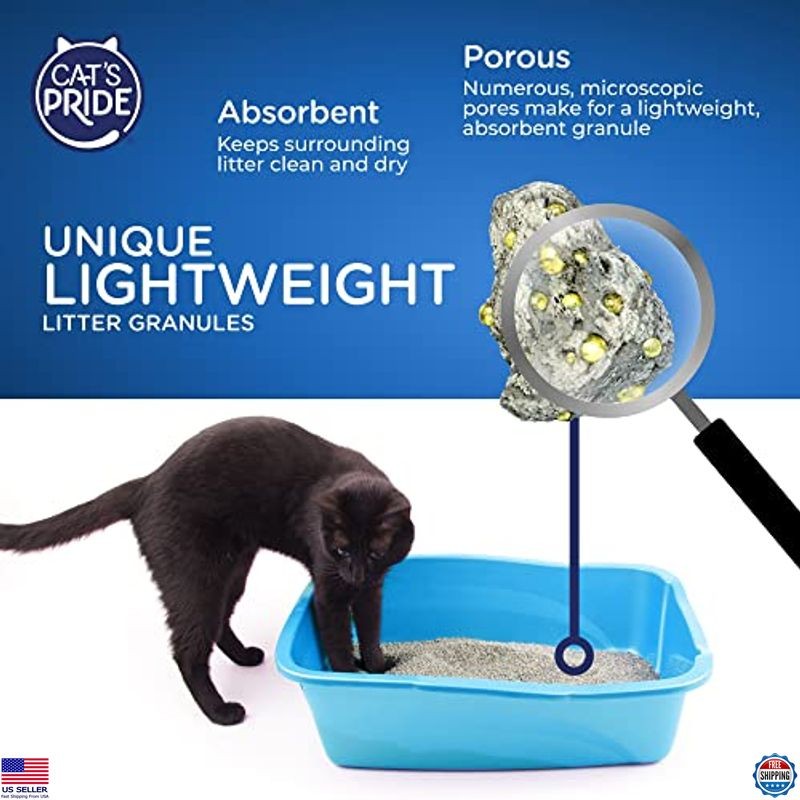 Cat's Pride Premium Lightweight Clumping Litter 18 lbs, Unscented, Multi-Cat,