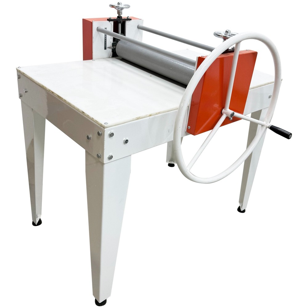 Manual Double Axis Clay Slab Machine Ceramic Art Clay Slab Roller w/ Scale Ruler