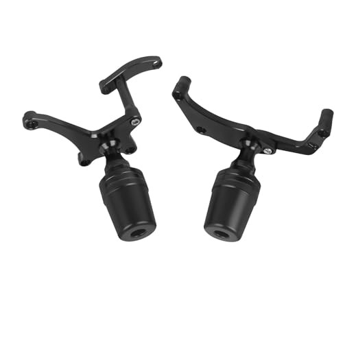 Motorcycle Frame Sliders No Cut Kits Falling Crash Protector Guard black