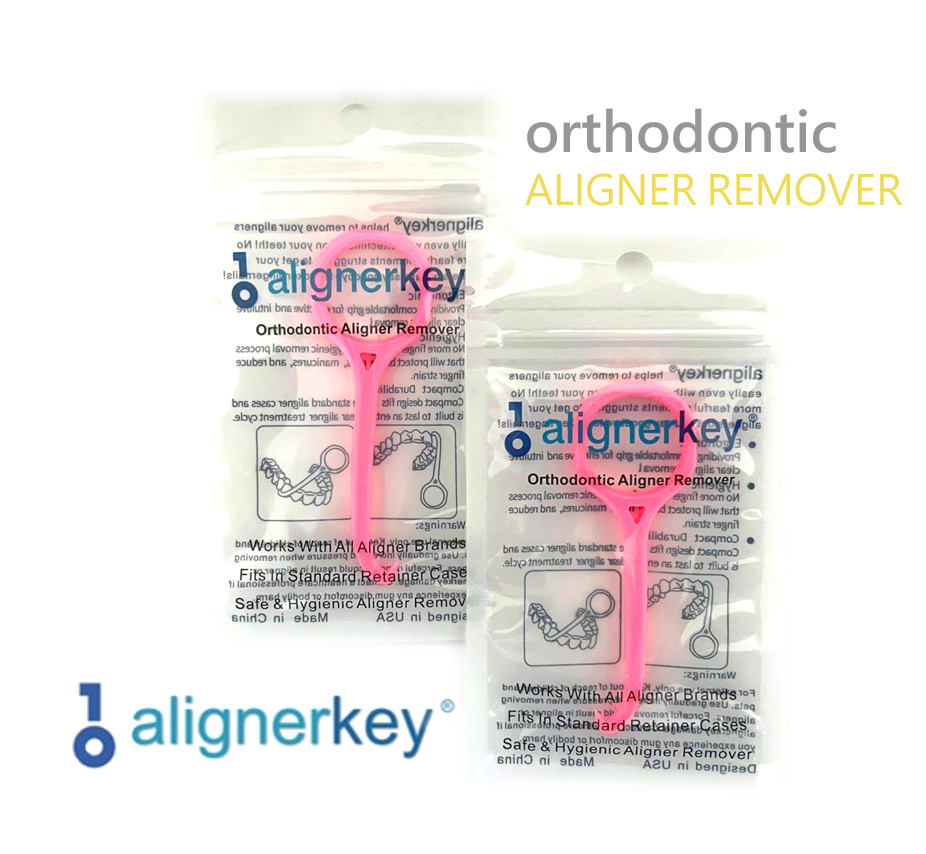 Clear Aligner Ortho Removal Tool for Invisalign by Aligner Key-Qty 2x AlignerKey