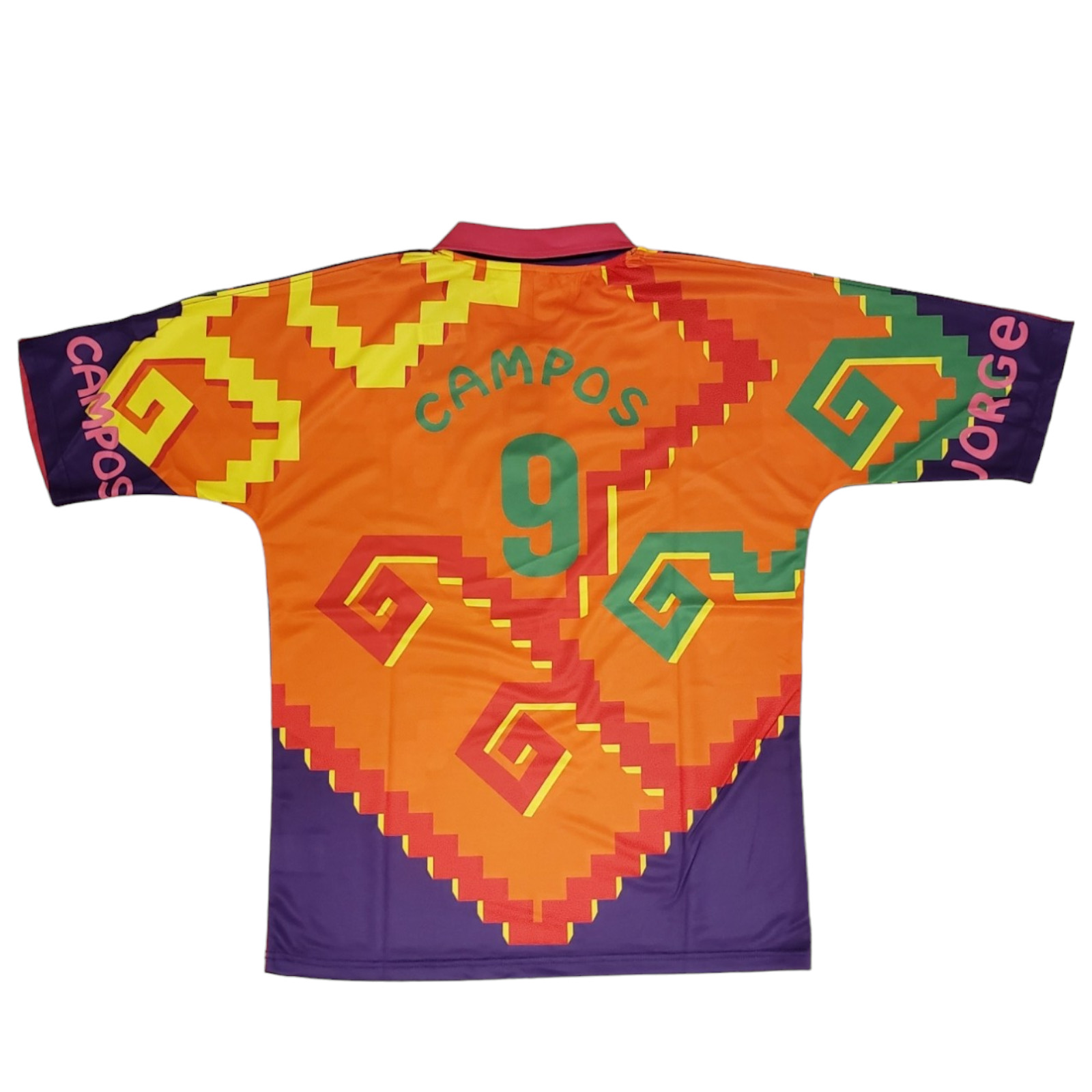 Jorge Campos # 9 Multicolor ORANGE/PINK/PURPLE NIKE RETRO - XXL