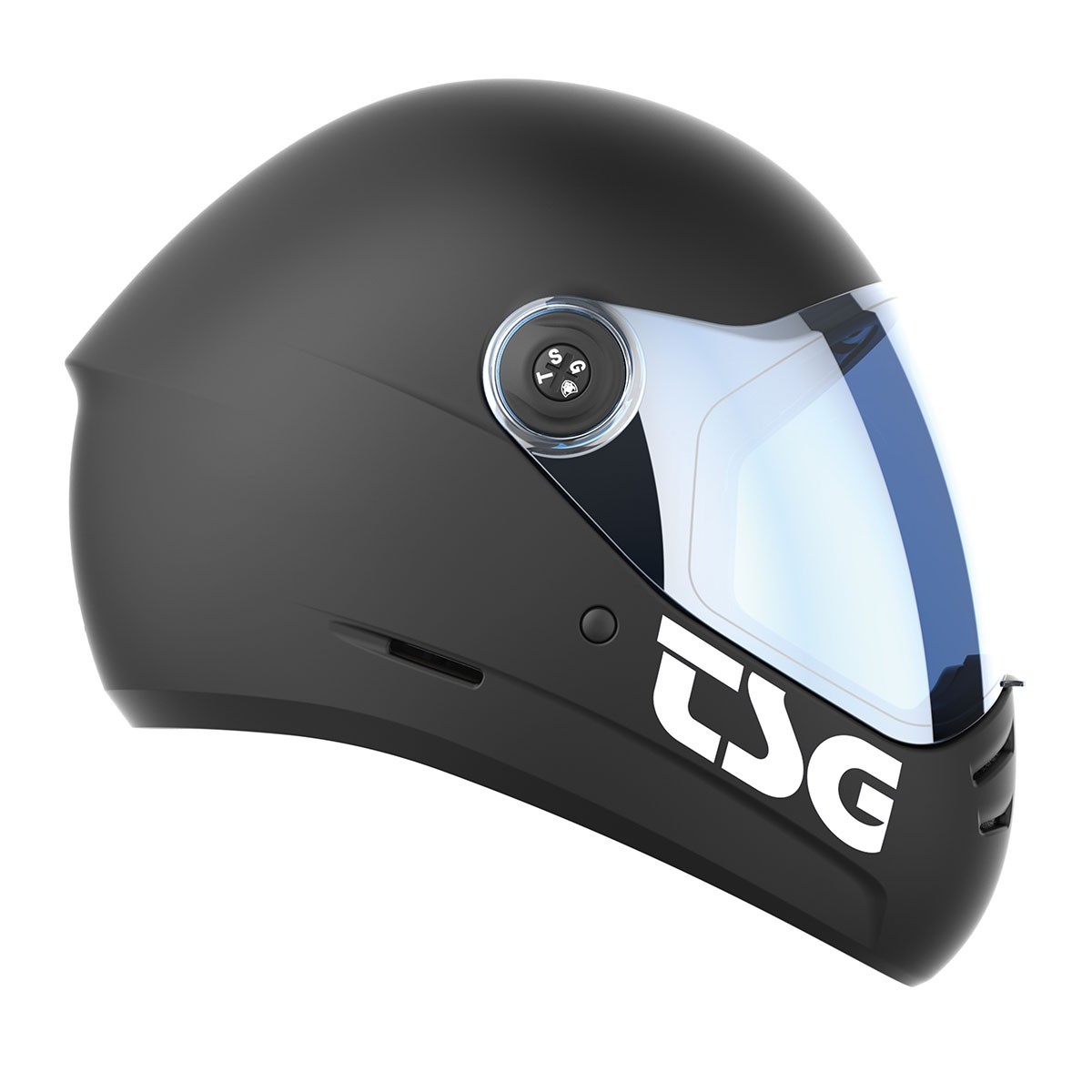 TSG Pass 2.0 Full Face Helmet , Downhill Skateboarding, M (56-58 cm), Black