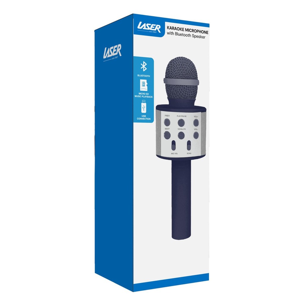 Laser Karaoke Microphone Future Dusk Bluetooth Speaker Portable