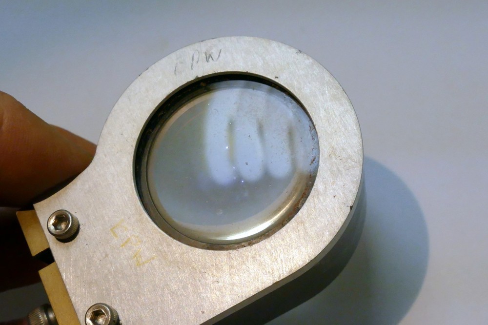 Microscope Optics Magnifier Accessory - Attachment 2" glass OD