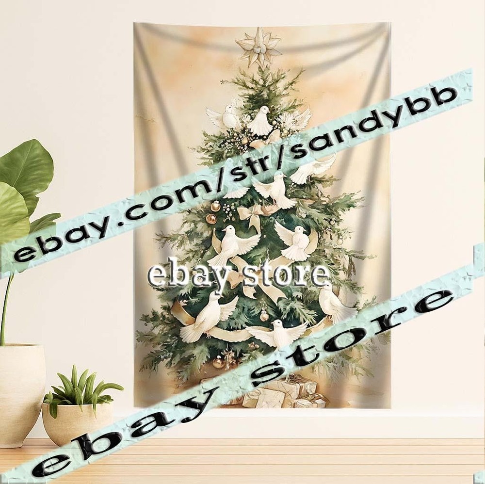 Soft Winter Tapestry Elegant Decor 39X59 in