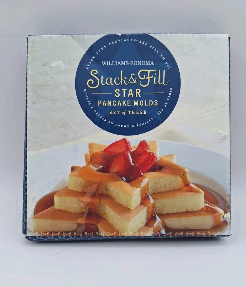 Williams-Sonoma Stack & Fill Star Pancake Molds - Set Of Three