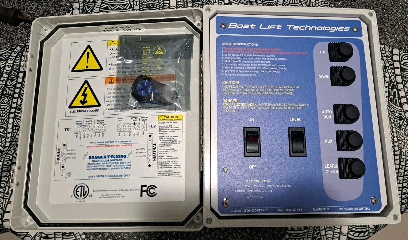 Boat Lift Technologies Boat/Dock Lift Control Box With Remote