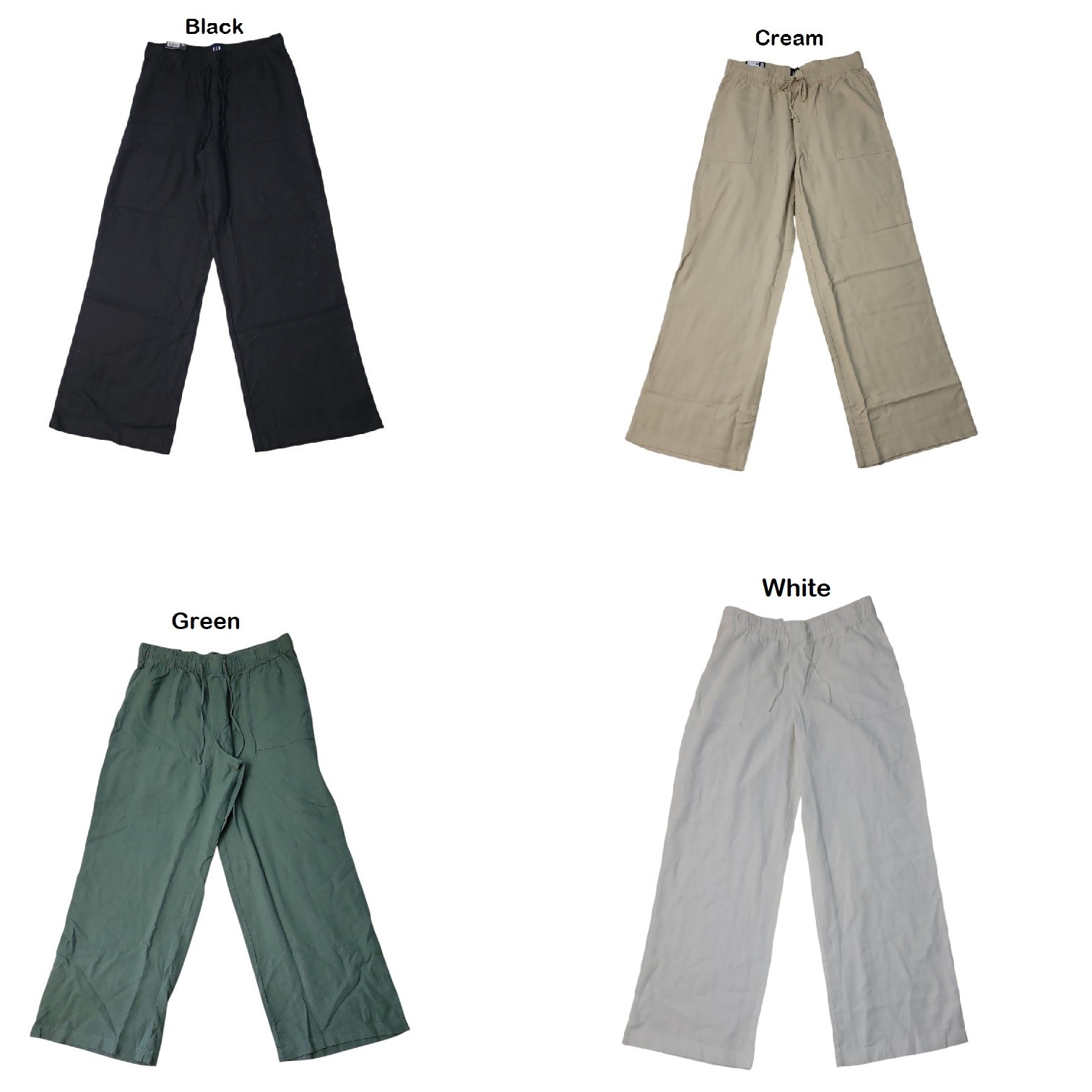 Gap Women's Pull Versatile Lightweight On Soft Linen Pants