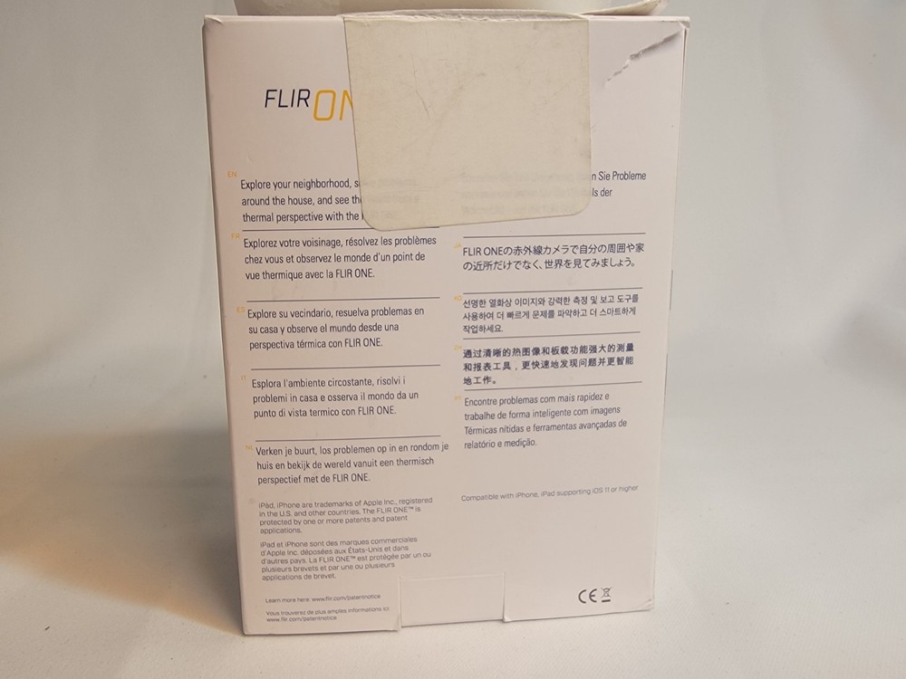 FLIR ONE Thermal Imaging Camera iOS iPhone/iPad Lightning- Open box