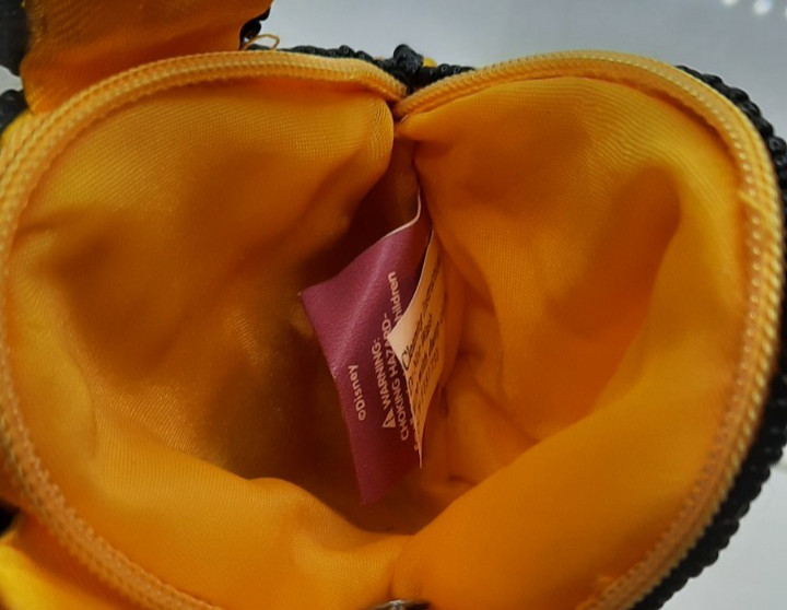 Disney Winnie The Pooh Beaded Zippered Coin/Change Purse w/Tag UNUSED