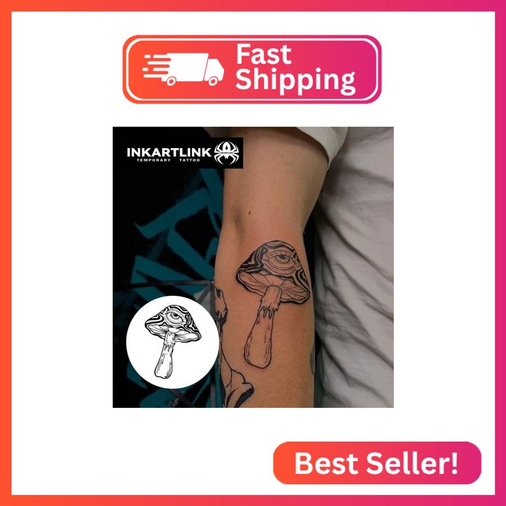 INKARTLINK Tattoo Tech, 2 Sheets Medium Semi Permanent Tattoo, Temporary Tattoos
