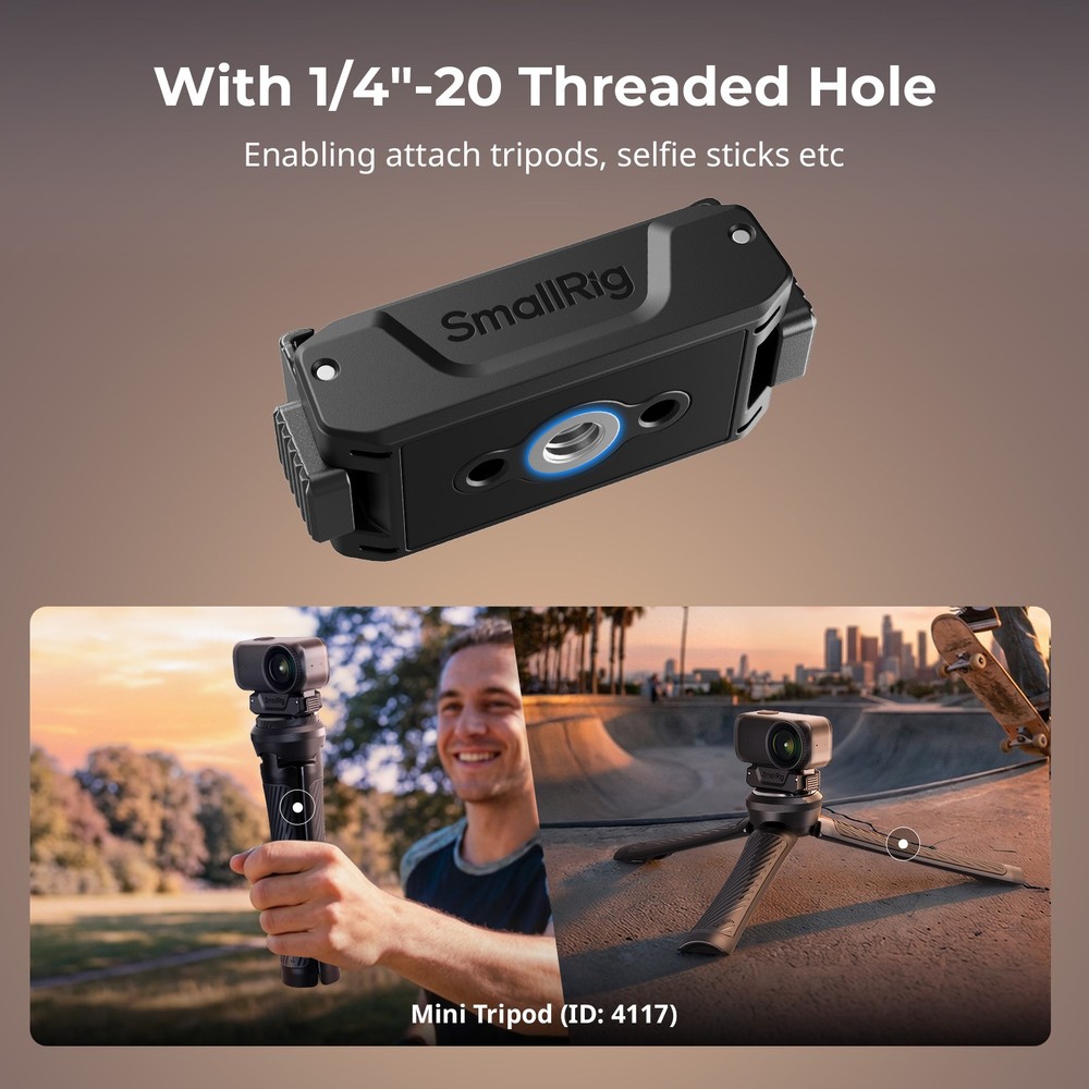 SmallRig Action 6 / Nano Magnetic Quick-Release Adapter Mount with 1/4" Thread