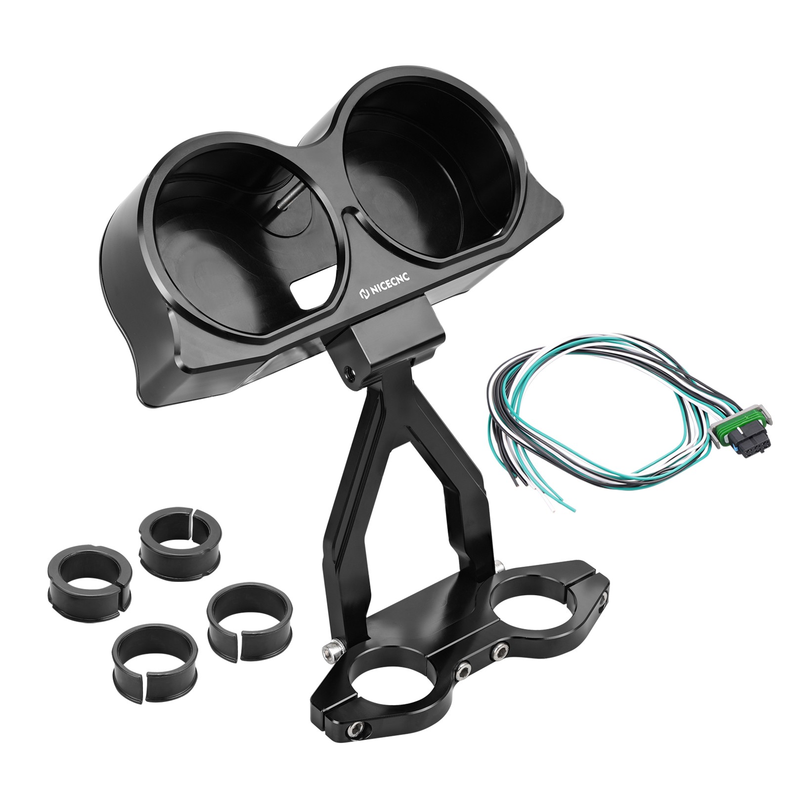 NICECNC Speedo Tach Cluster Relocation Case For Harley Road Glide FLTRX 2015-23