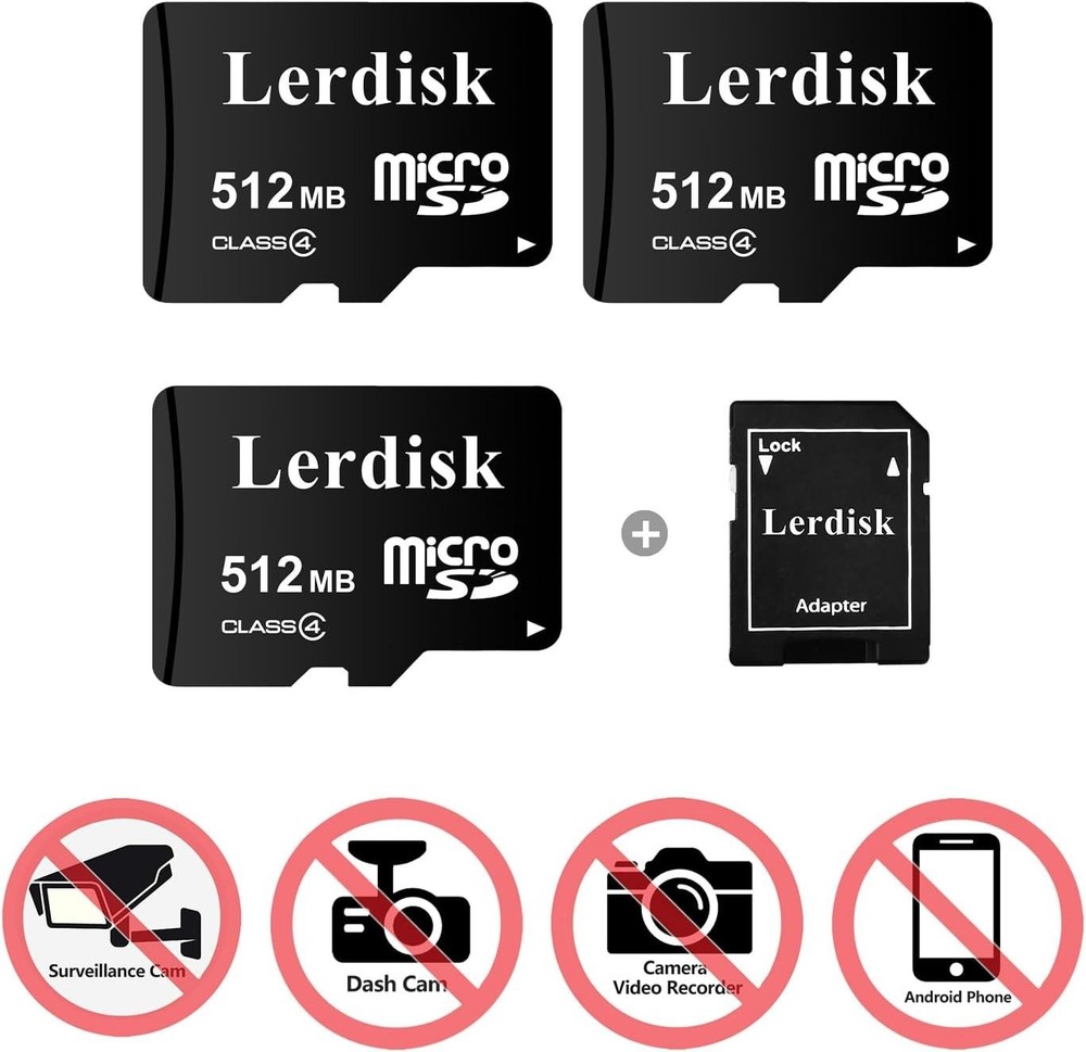 Durable Class 4 Micro SD Cards 512MB - Essential Storage for Small Files