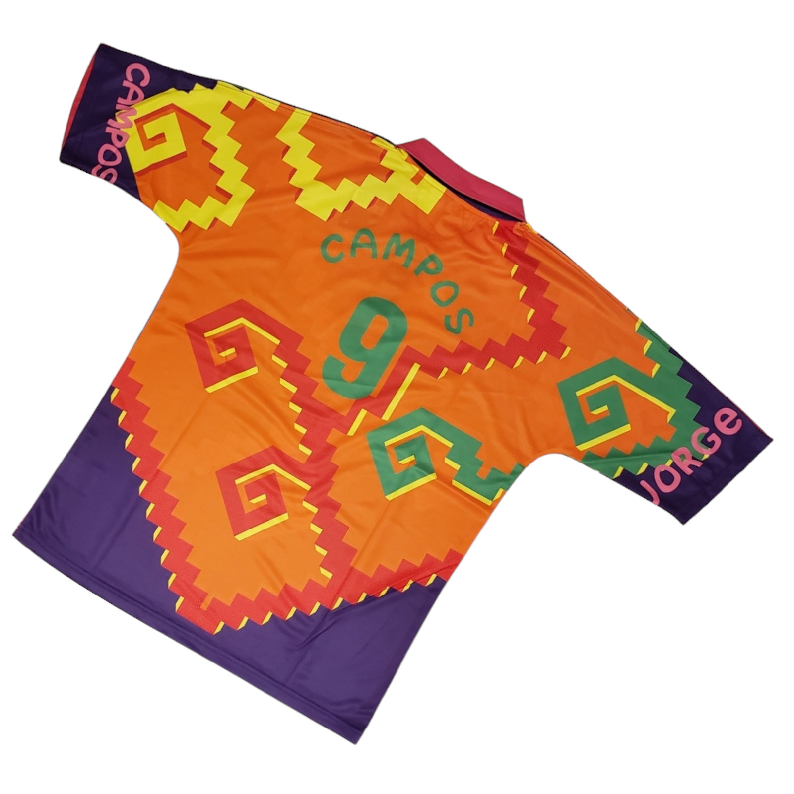 Jorge Campos # 9 Multicolor ORANGE/PINK/PURPLE NIKE RETRO - XXL