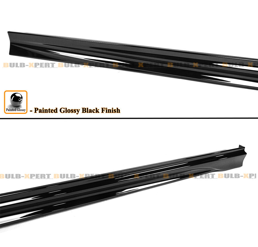 For 2023-2024 Honda Accord Akasaka JDM Gloss Black Add On Side Skirt Extensions