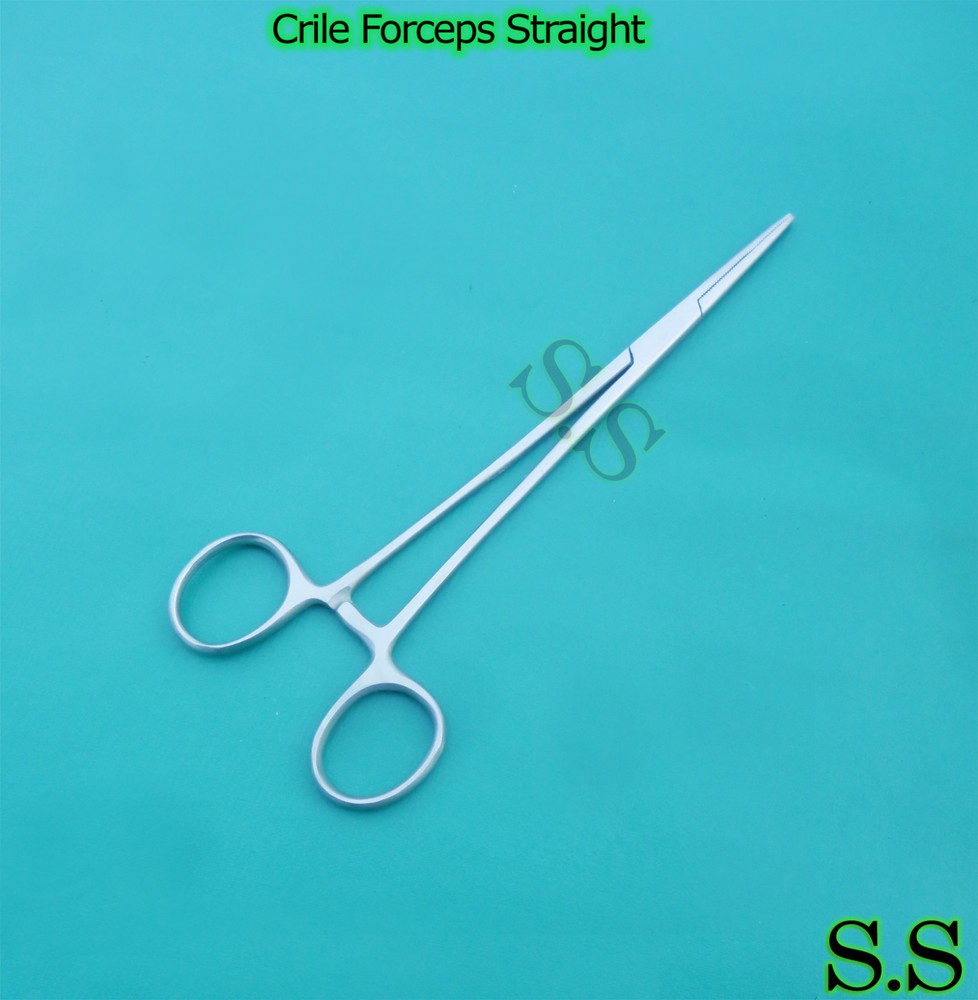 6 Pcs Rankin Crile Hemostat Locking Forceps Straight Tip 8"