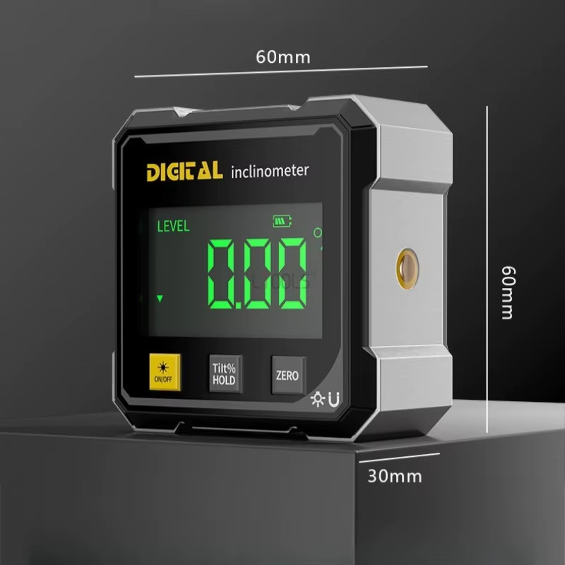 4-Side Magnetic Digital Angle Gauge with Laser Electronic Protractor Horizontome