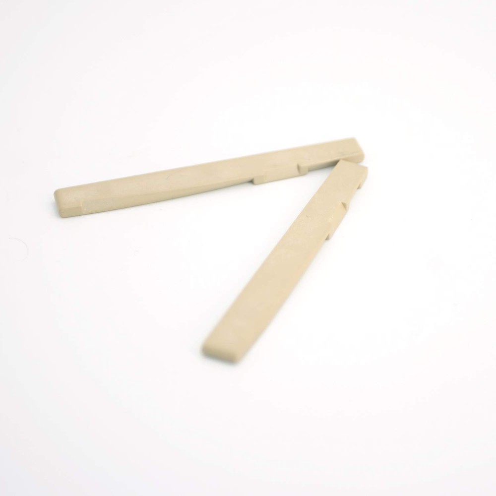 Acoustic Guitar Bridge Saddle and Nut Set 4pcs, 6 String Replacement