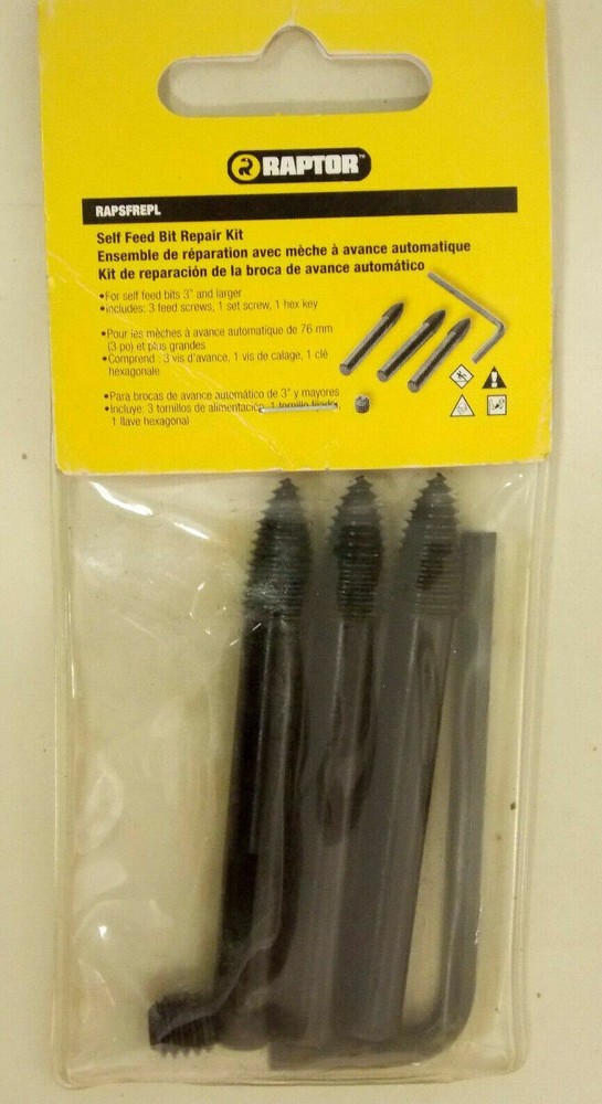 RAPTOR RAPSFREPL SELF FEED BIT REPAIR KIT FOR SELF FEED BITS 3" LARGER