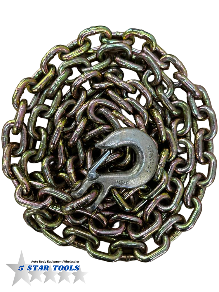 NEW Chain, Clamp, Hook Set Clamp Auto Body Frame Machine Repair Pulling Clamp