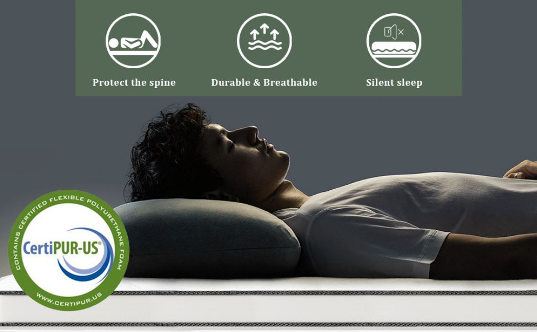 12/14 Inch Full Queen King Size Mattress Hybrid Foam Innerspring Bed in a Box