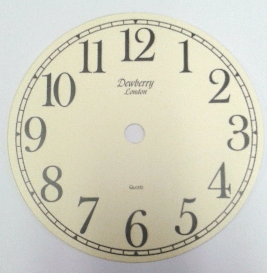 stick on clock dial 125 mm
