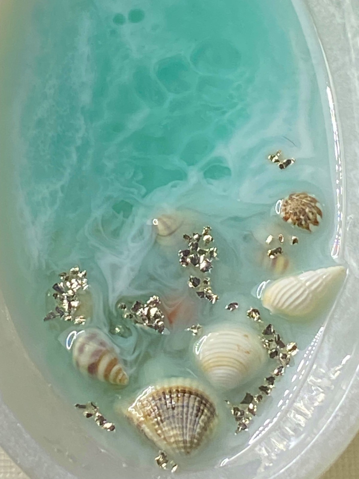 Epoxy Resin Ocean Theme Trinket/Jewelry Dish