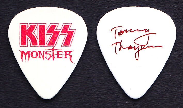 KISS Tommy Thayer Signature White/Red Guitar Pick - 2013 Monster Australian Tour