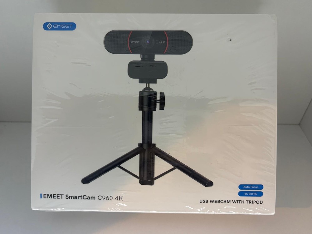 EMEET SmartCam C960 4K USB Webcam with Tripod, AutoFocus