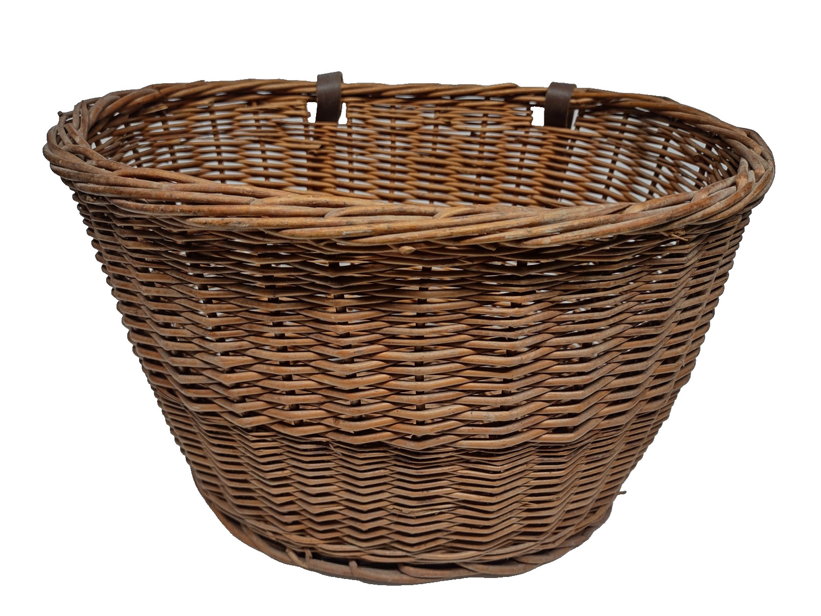 VTG Handmade Wicker Storage Container Front Handlebar Bicycle basket