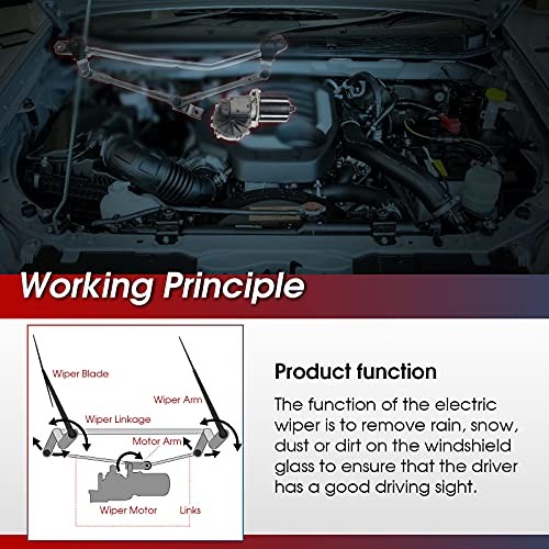Rear Windshield Wiper Motor Replacement for Ford Explorer Expedition Mercury