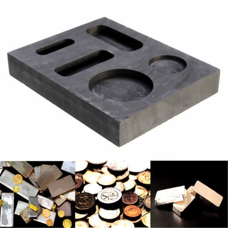 Graphite Ingot Mold for Gold Silver Copper Tin Melting Casting Refining