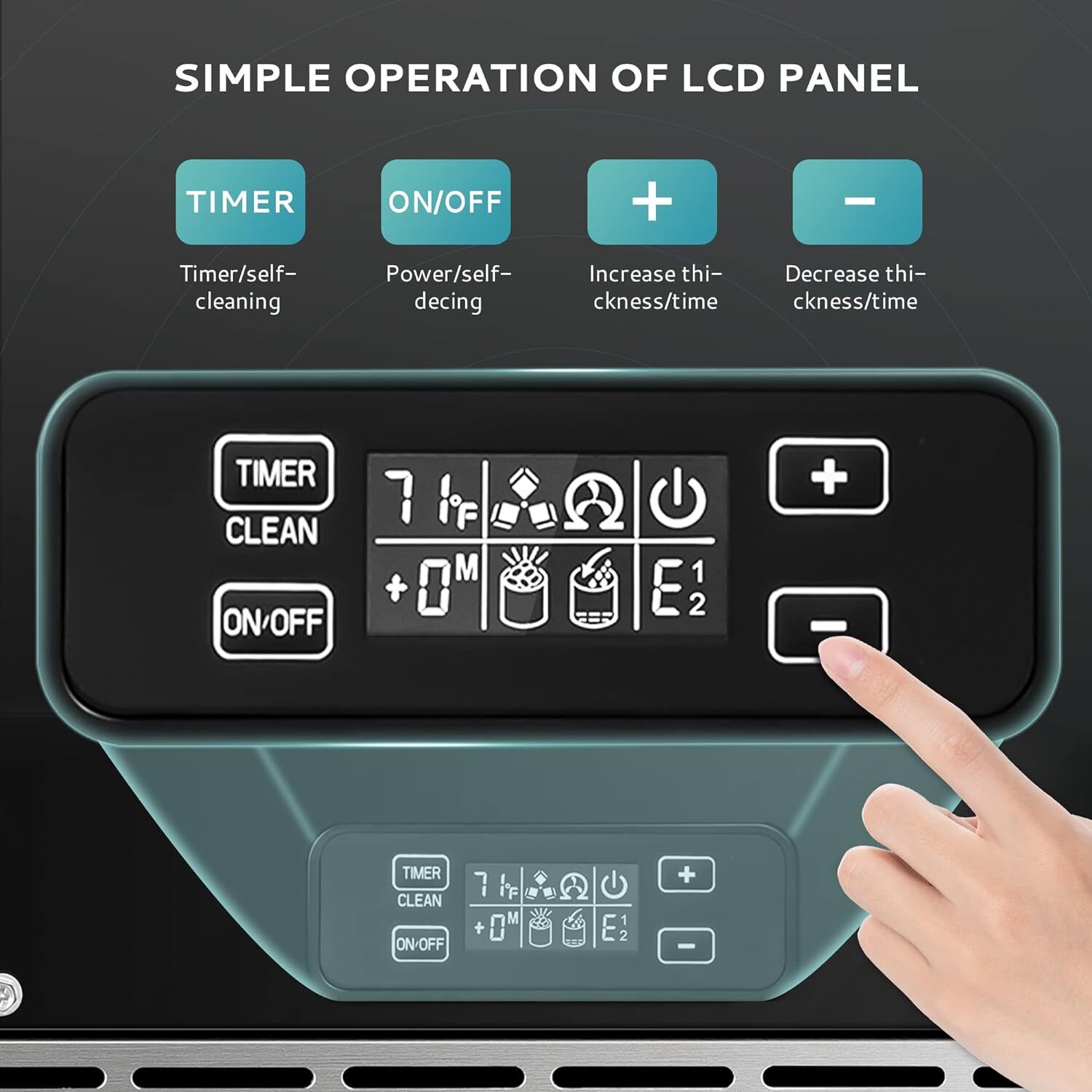 Commercial Under Counter Ice Maker Machine, 80 Lbs/Day Auto-Cleaning