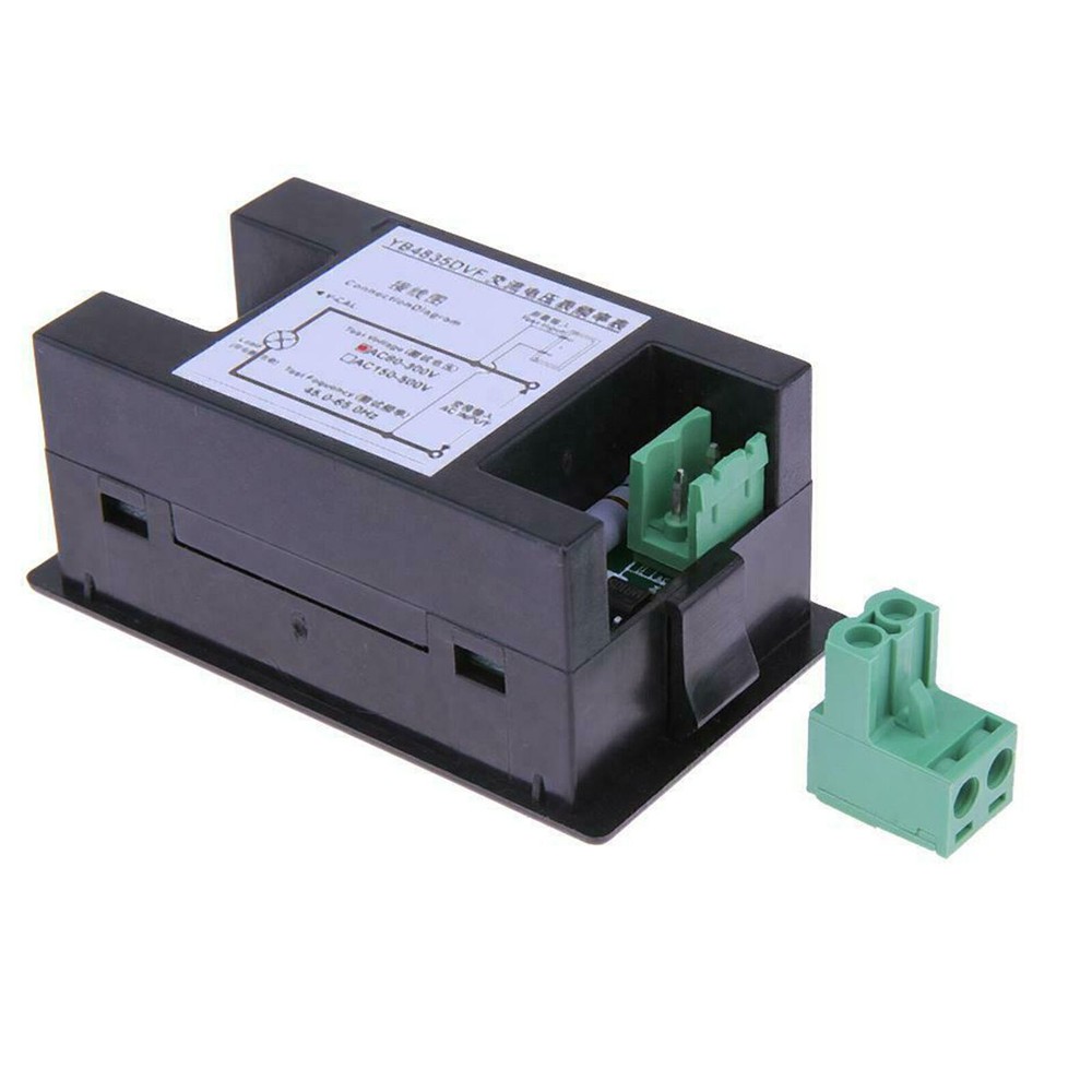 Two-wire Volt Meter LCD Digital AC Voltmeter and Frequency Meter 45.0-65.0hz