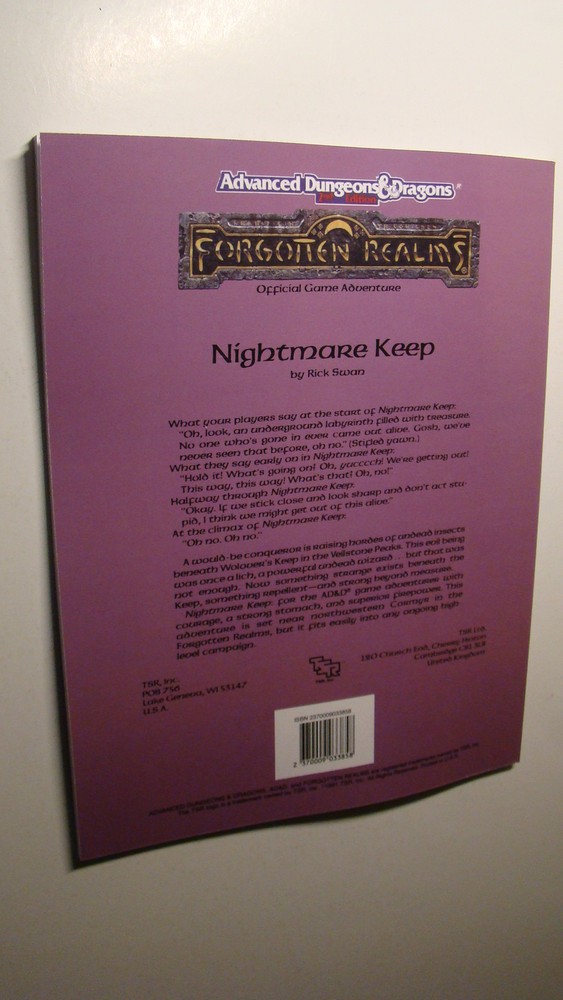 MODULE FA2 - NIGHTMARE KEEP *NEW MINT NEW* DUNGEONS DRAGONS FORGOTTEN REALMS