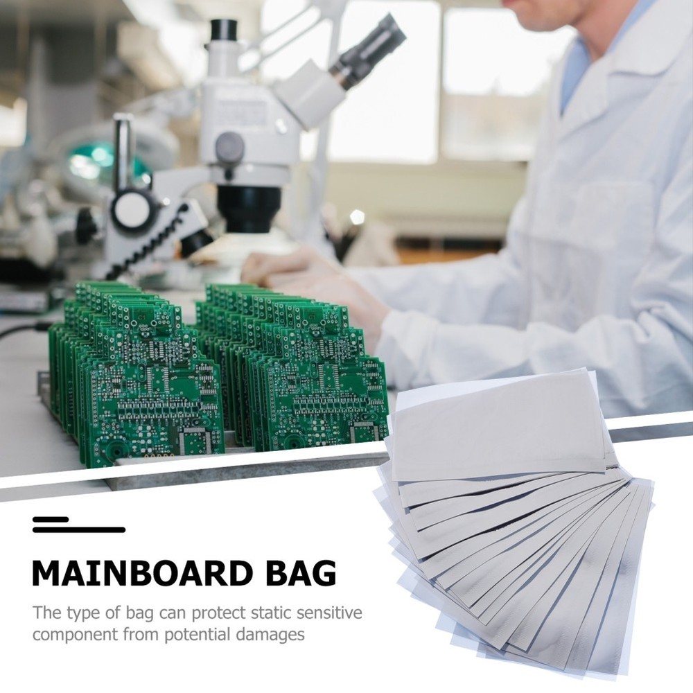200 Pcs Anti Static Bag Self-sealing ESD Shielding Electronics Storage Bag