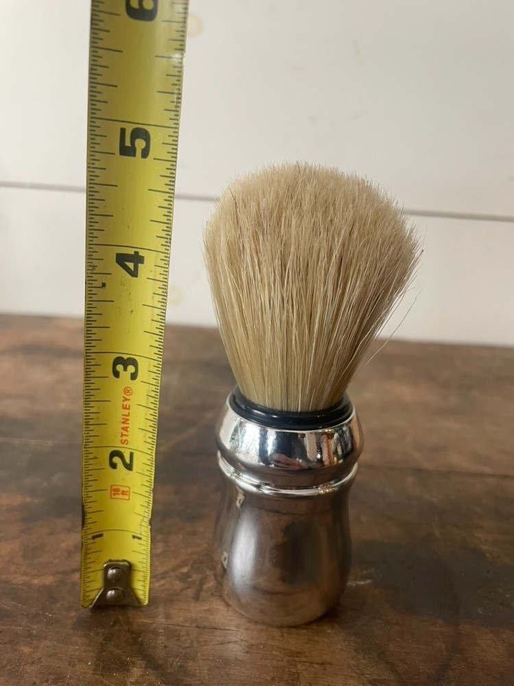 Chrome Plastic Boar Shave Brush by Proraso