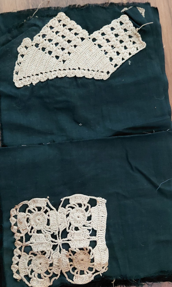 Vintage Crochet Handmade Sampler Cloth Booklet