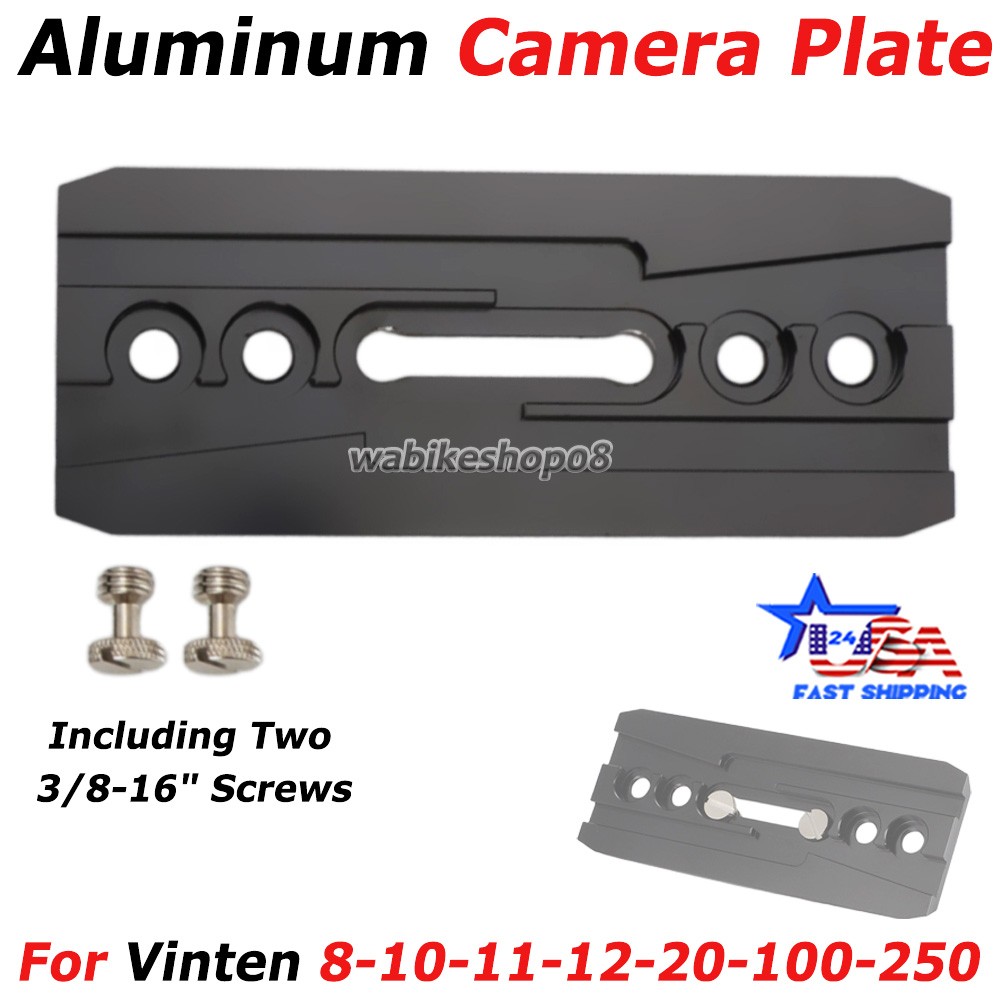 Aluminum CAMERA Plate W/ Screws For Vinten 8-10-11-12-20-100-250 Quick Release