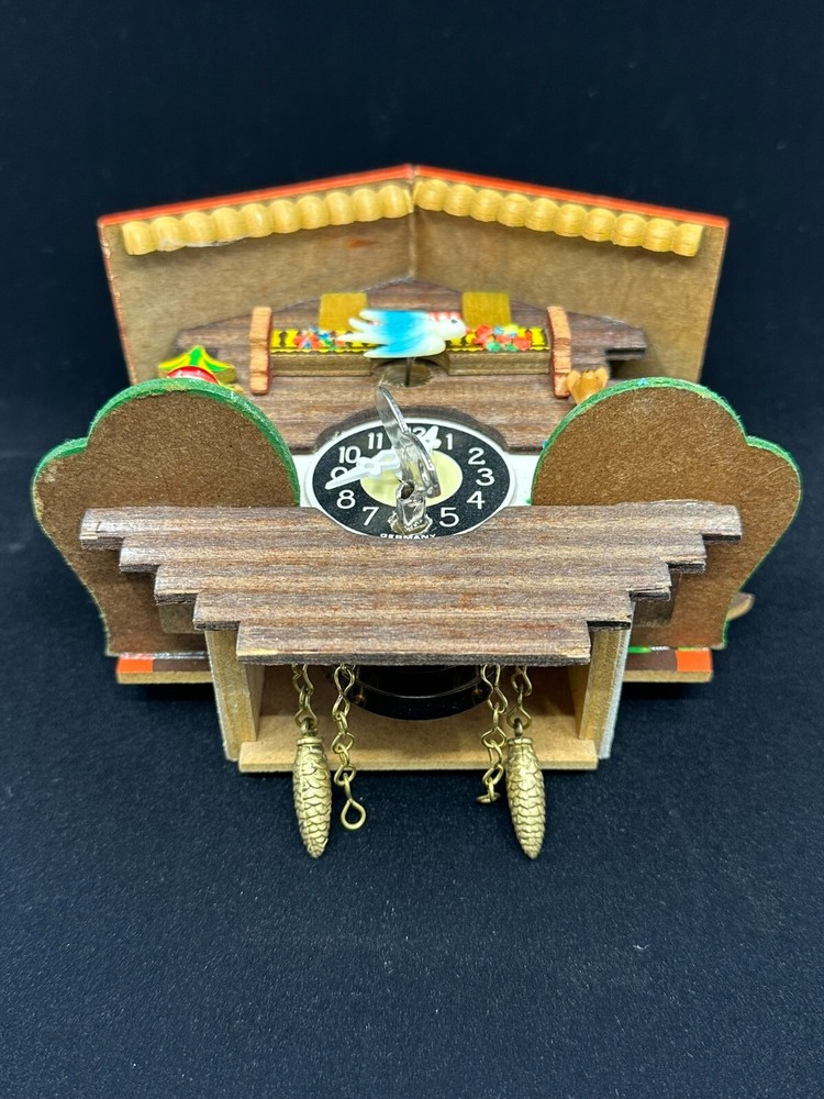 Vintage Pendulum Wall Clock With Key Made In Germany - W/ Out Pendulum
