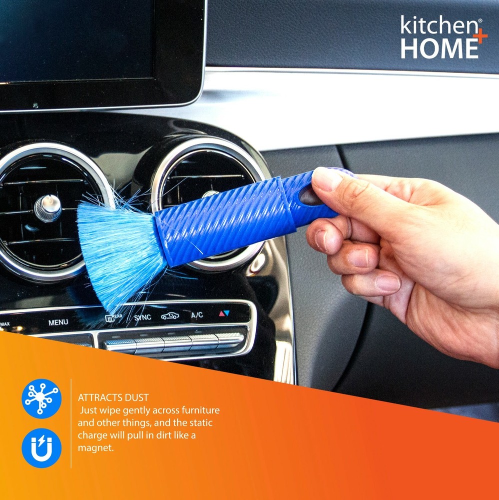 Mini Duster - 6.5" Compact Travel Duster w/ Carry Case - Computer Car Duster